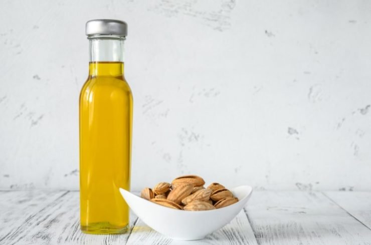 bottle and almonds