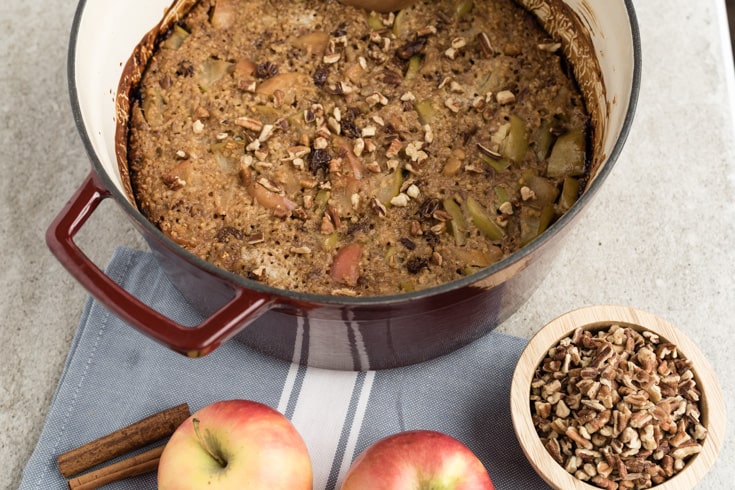 Apple cinnamon baked oatmeal recipe - Dr. Axe