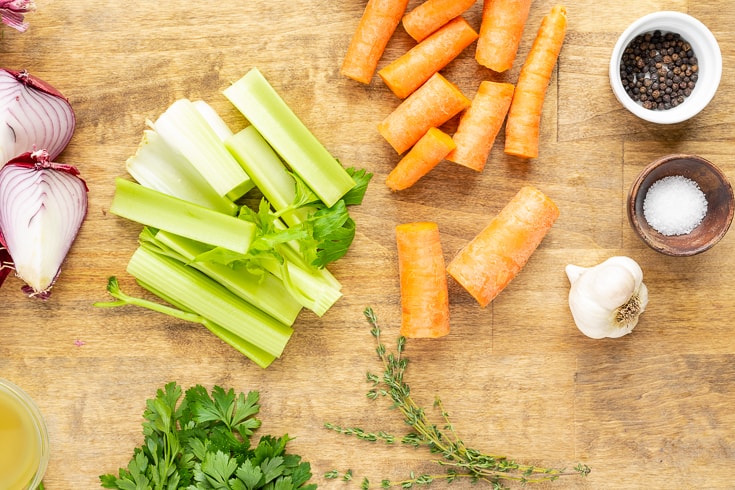 Chicken bone broth step 1 - Dr. Axe