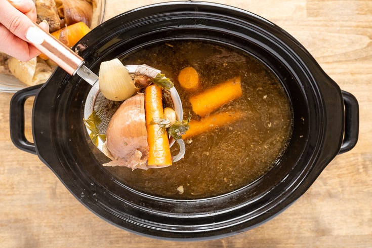 Chicken bone broth step 6 - Dr. Axe