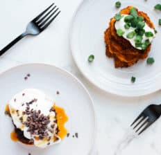 Sweet potato latkes