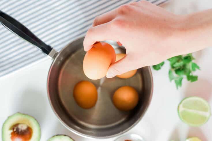 Avocado deviled eggs step 1 - Dr. Axe