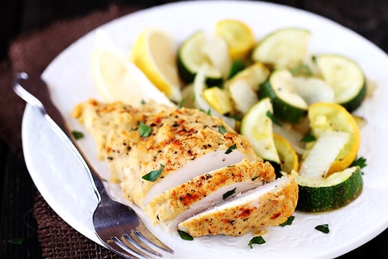 Hummus-Crusted Chicken