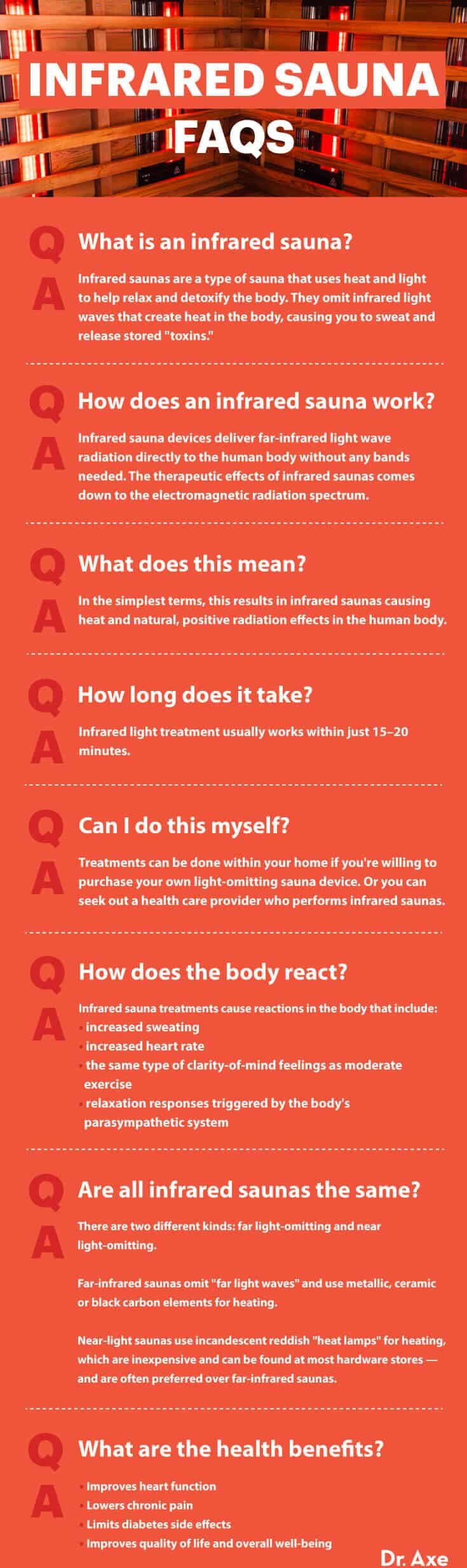 Infrared sauna FAQs - Dr. Axe