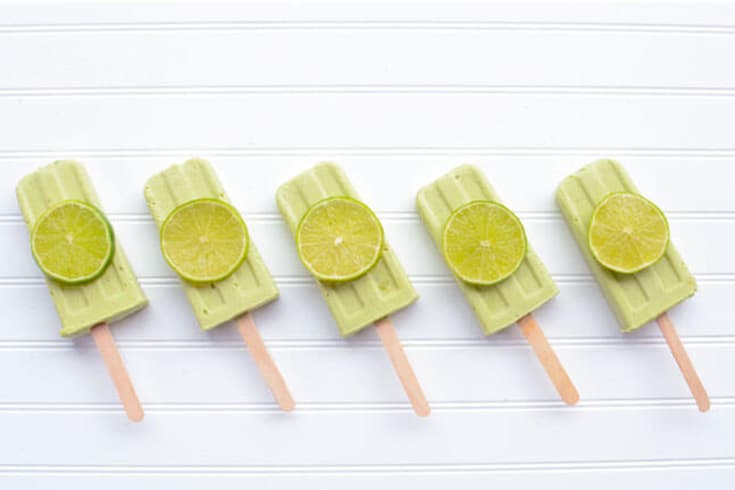 Keto lime creamsicles