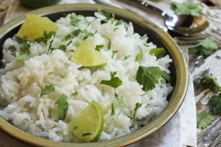 Cilantro Lime Rice in a bowl
