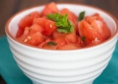 Minty Watermelon Salad