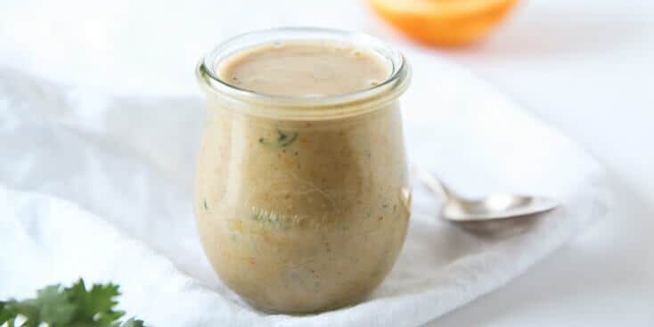 Orange tahini dressing