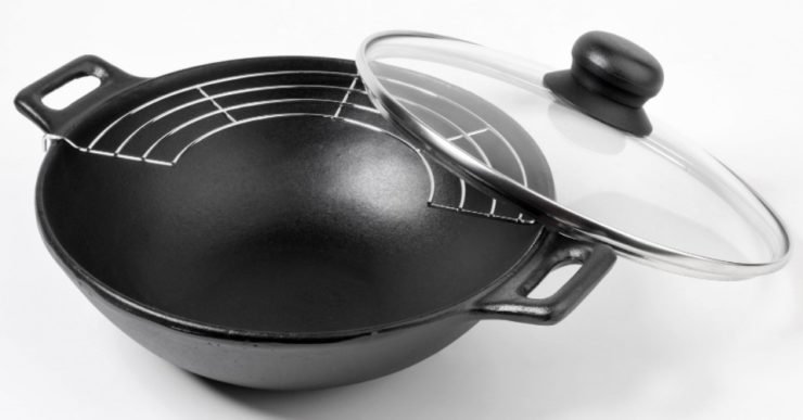 how to clean a wok with rust