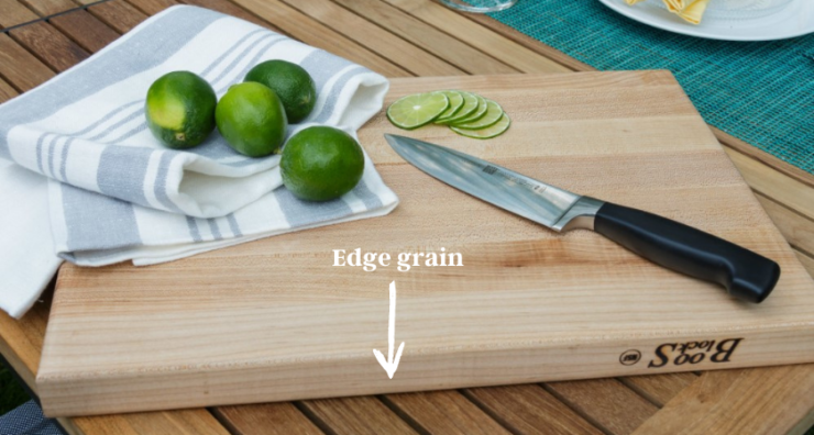 cutting board with lime
